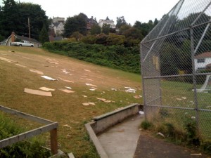 Trash left by the birdwatchers of 9/20.